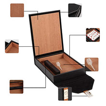 Cigar Humidor, Portatile Pelle Humidor Fragrante Fir Cigar Box 7 Sticks (200 * 167 * 40MM)