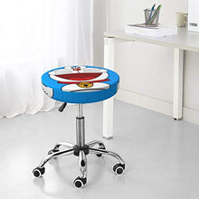 Doraemon - Coprisgabello rotondo per sedia da bar, lavabile, elastico, per sgabelli rotondi da 35,6 cm