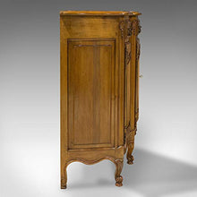 Cassettiera vintage con fiocco, francese, noce, provinciale, credenza, circa 1930