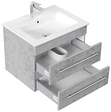 Mobile bagno con lavabo Villeroy & Boch Venticello 65cm grigio cemento