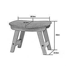 Mobili per la casa e giardino Poggiapiedi imbottito/Sgabello cambio/Poggiapiedi in legno/Sgabello in superficie concava con 4 gambe in legno di faggio e rivestimento in lino sfoderabile Ottomani da cu