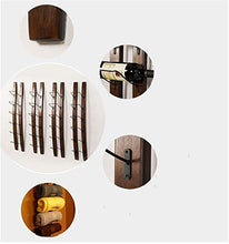 Classico Wine Rack Hanging solido legno di noce del colore della parete semplice Moderno Legno grano Chiaro forte e stabile pieghevole salvaspazio durevole disegno semplice di Hanging calice di metter