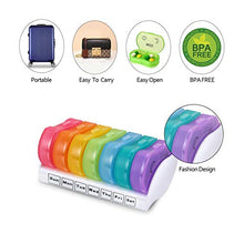 Portapillole Arcobaleno, Portapillole Settimanale per 7 Giorni, con Design A Prova di umidità, per Borsa E Tasche
