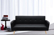 Bagno Italia Divano Letto reclinabile 210x82 Microfibra o Ecopelle Piedi Legno in 4 Colori Modello Rodrigo I - Arredi Casa
