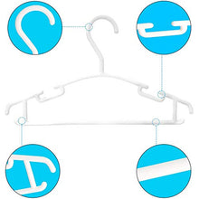 Appendini per Bambini 60 Pezzi Appendiabiti per Bambini Appendini per Bambini per Vestiti Appendini per Bambini in plastica Bianca Appendini per Bambini
