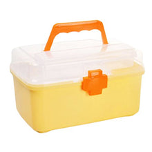 Kit di pronto soccorso/custodia per medicinali/porta pillole/contenitore giallo