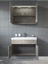 Badplaats B.V. Mobili di Bagno Paso (Calcestruzzo, Paso 02)