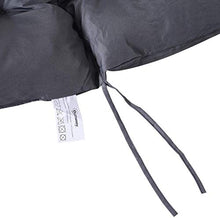 ANQI - Cuscino antiscivolo per panca a 2 posti, schienale imbottito con cravatte, spesso per mobili da giardino, interni in metallo, morbido e confortevole