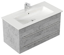 Mobile bagno con lavabo Villeroy & Boch Venticello 100cm grigio cemento