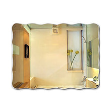 Bathroom mirror-Jack Lavabo sospeso Specchio da Parete per lavabo Specchio per lavabo Senza Telaio (Dimensioni : 60 * 80cm)