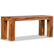vidaXL Legno Massello di Sheesham Panca Ingresso Rustica Panchina Arredo Casa
