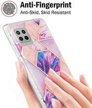 Custodia in TPU (IMD marmore) per Samsung Galaxy A42 5G, colore: Viola