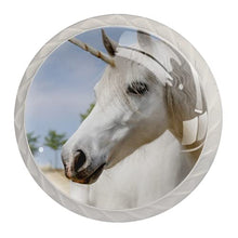 Maniglie per cassetti Manopole per cassetti Manopole rotonde Confezione da 4 per armadietto, cassetti, cassettiere, cassettiere ecc. Unicorno