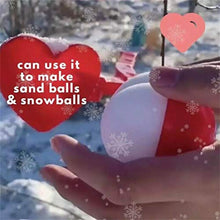 ASFD Heart Love Snowball Maker Inverno Plastic Snowball Maker Clip Giocattoli per Bambini Rosso