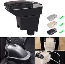 LANCHUN Armrest for S Uzuki Celerio Alto 2008-2016 Bracciolo Box Auto Centro Centro Console Console Braccio Rest con Funzione di Ricarica 7 Porte USB Double-Space (Color : Beige)