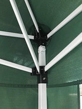 Gazebo Pieghevole Giardino con Teli Laterali E Finestra 3X3 Automatico Fiera (Verde)