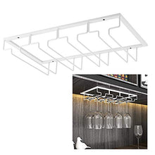 Portabicchieri appeso porta bicchiere da vino, decorazione organizzatore per mensola in ferro, decorativo pratico resistente(4 Slot)