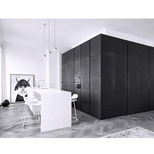 Miwaimao - Sgabello alto in acciaio INOX per casa, semplice e creativo, confortevole (colore: rosso, dimensioni: 76 cm), bianco, 66 cm