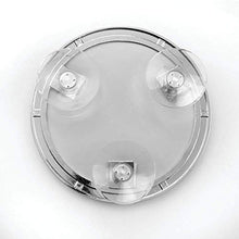 iDesign Specchio bagno, Piccolo specchio doccia anti-appannamento in metallo cromato, Specchio con ventosa rotondo per bagno e doccia, argento