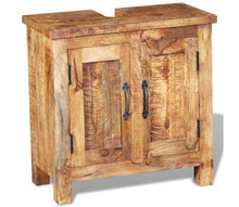Armadietto da bagno con specchio, stile classico, a due ante, con specchio, 60 x 30 x 60 cm