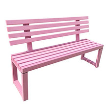 Panchina da Giardino per Esterno, Sedia con Seduta in Metallo e Veranda Panca con Schienale, Panca da Giardino Piazza Portico Percorso Cortile Prato Decor Sedia per 2-3 Persone