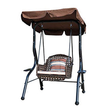 ANBO Sedia A Dondolo Regolabile per Esterni, Patio da Giardino, Sedile da Piscina, Spiaggia con Cuscini E Cuscino, Altalena da Patio per Giardino, Veranda, Cortile