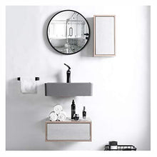 haozai Specchio da Bagno Specchio Arredobagno con Cornice (25x12x45cm) Home Specchiera A 1 Ante Mobile Sospeso A Muro Bagno Legno Massello 20