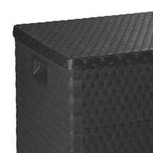 vidaXL Baule da Giardino 420L in PP Antracite Contenitore Cassa Cassapanca Box