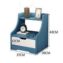 XXL Comodino da Letto Legno Massello Cassettiera Tavolino per Divano Moderno Design Scandinavo con Cassetti e Scomparto Aperto Comodini da Notte,per Camera o Salotto