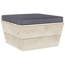 FAMIROSA Set Divani da Giardino su Pallet 6 pz con Cuscini Legno Abete-3552