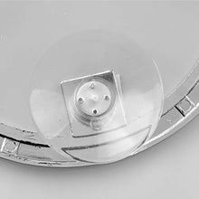 iDesign Specchio bagno, Piccolo specchio doccia anti-appannamento in metallo cromato, Specchio con ventosa rotondo per bagno e doccia, argento