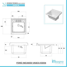 Mobile Lavatoio Grigio da Interno 60x50 con Vasca in Resina E Tavoletta in Legno