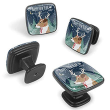 Cartolina d'auguri di nuovo anno con corna di cane simbolo 2018 Pomelli per Porta Set di 4 Pomelli per Mobili Manopole per Cassetti Cucina Armadio Vetro