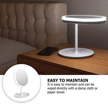 GARNECK LED Specchio per Il Trucco Specchio Illuminato da Toeletta Ovale Portatile Specchio da Tavolo Specchio Cosmetico Touch Screen per Il Trucco degli Occhi Ricaricabile