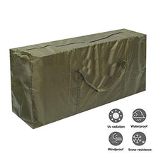 Borsa da Giardino per Cuscini, 210D Oxford Borsa da Giardino Grande Impermeabile Borsa per Cuscino da Viaggio Custodia Leggera con Cerniera, Verde (122 * 39 * 55)