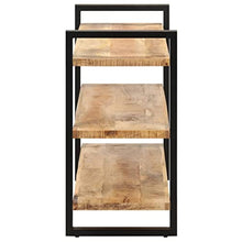 vidaXL Credenza con 3 Ripiani 120x40x75 cm in Legno di Mango Grezzo