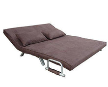 ITALFROM Divano Letto Sofa Bed Marrone Divani 153x69x82h Divanetti Divano Letto 2 Piazze cod. 4033 - Arredi Casa