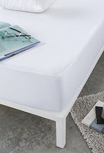 RH Plus - Coprimaterasso in spugna, 100% cotone, impermeabile 160 x 200 cm bianco