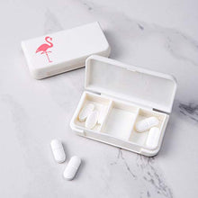Greenwoodhomer - Scatola porta pillole portatile per medicine, 3 rettifiche per pillole, kit medico, piccolo kit organizer per cactus