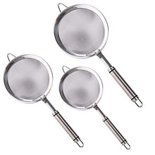UPKOCH Setacci da Cucina in Acciaio Inossidabile a Maglia fine 3 Pezzi per Cottura Dimensioni s m l