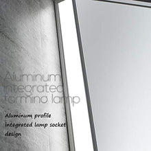 Armadietti a specchio Triangolare per Bagno in Legno Chiaro pensili angolari a Muro con Luce a Specchio (Color : Bianca, Size : 47 * 60 * 33cm)