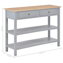 FAMIROSA Credenza Grigia 110x35x80 cm in MDF