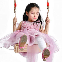 XIUYU Albero Legno Seat Swing, Coperta di Corda Esterna di Legno un'altalena for i Bambini di età i Bambini, 40 * 16.2 * 1.2cm