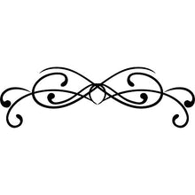 Adesivi per testiera del letto, T-MK392, 44 x 140 cm, colore: Nero