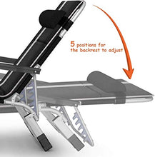 Zero Gravity Garden Sun Lounge Lounger Chair Patio reclinabile Sedia a Sdraio Pieghevole Pieghevole Testoline Letto Testoline reclinabile con Cuscino