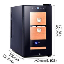 BLLXMX Armadio Umidificatore per Sigari, Humidor Armadio di Cedro Spagnolo Touch Screen Control Display Temperatura umidità Cornice Sigaro