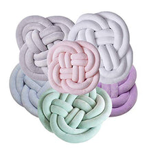 lffopt Cuscini Decorativi Bambini Cuscino Knot Cuscino Bianco Annodato Cuscino per Nodi Cuscini Decorativi Cuscino Morbido Cuscino Annodato Grigio Green