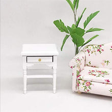 xxkj Comodino Swing Mini Modello Bianco Comodino in Legno Lunghezza 5,3 cm, Larghezza 4 cm, Altezza 6,5 cm