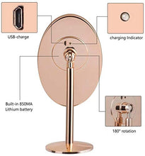 LBWARMB Trucco Specchio con luci Vanity Trucco Illuminato Specchio Specchio Dressamento Casa Beauty Vanity Trucco Specchio Specchio Touch Screen 180 Gradi Rotazione Gratuita