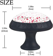 Bella Cherry Blossom Pattern Pink Pomelli per Porta Set di 4 Pomelli per Mobili Manopole per Cassetti Cucina Armadio Vetro